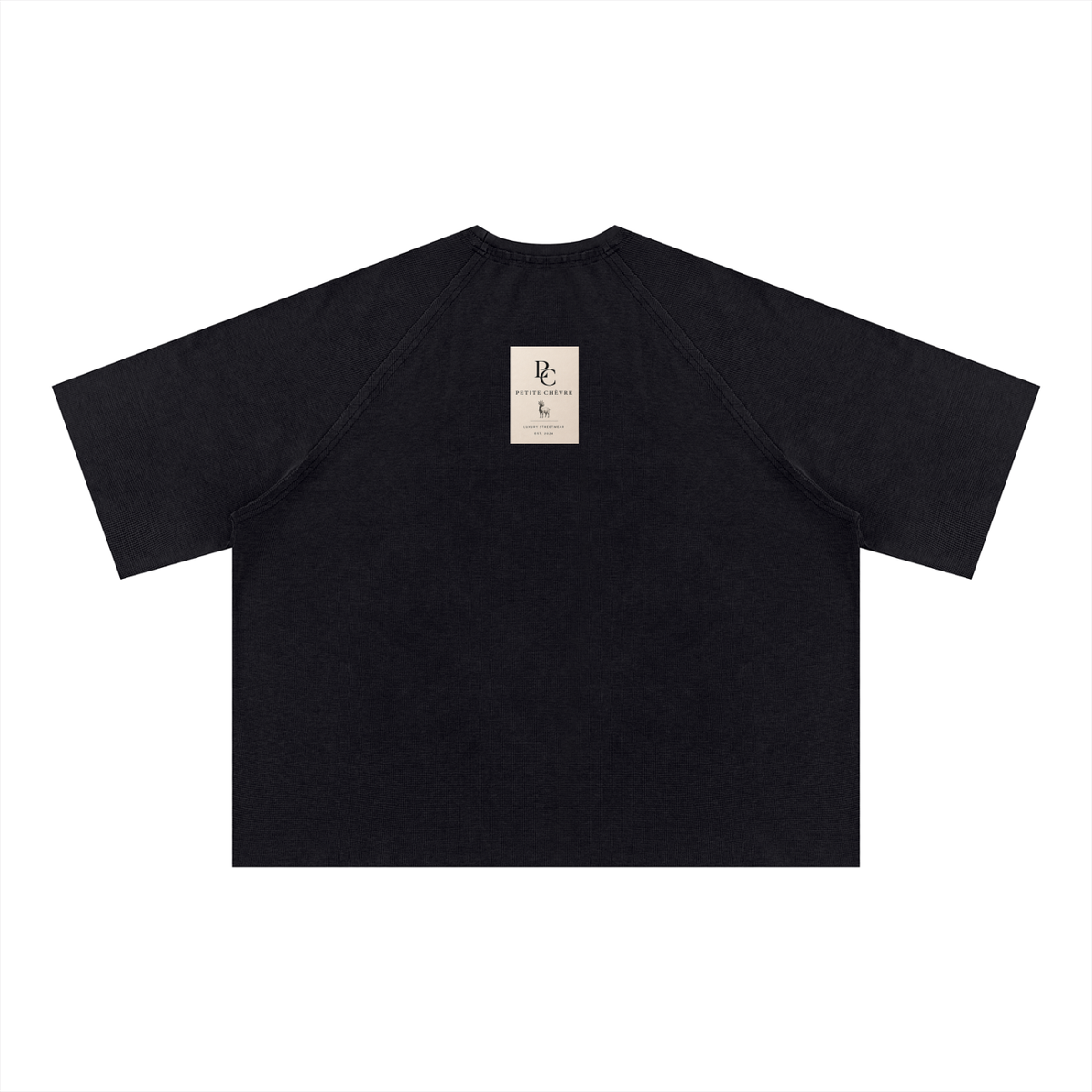 Unisex Mineral Wash Boxy Waffle T-Shirt