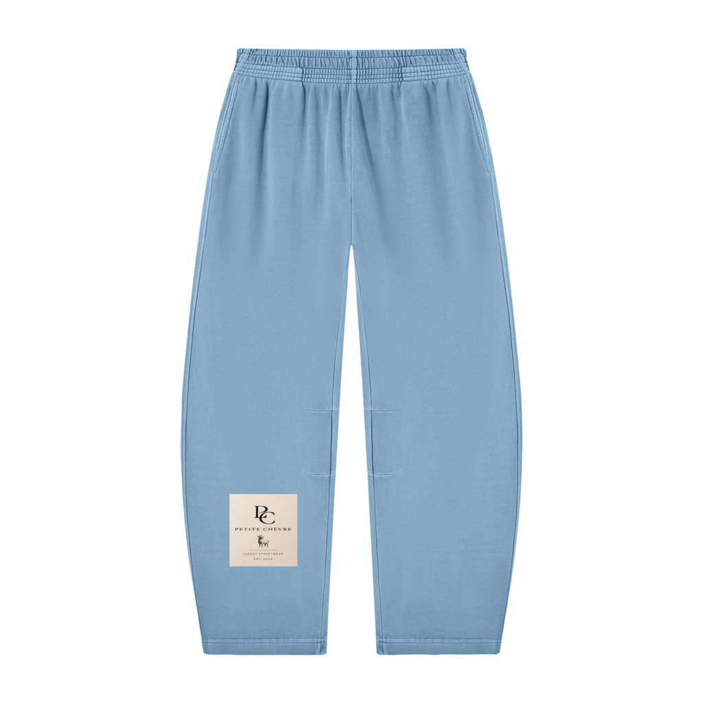 Unisex Vintage Washed Barrel Leg Sweatpants