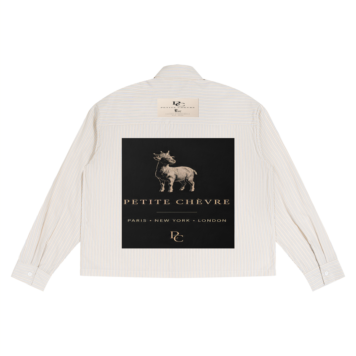 Unisex Boxy Striped Shirt