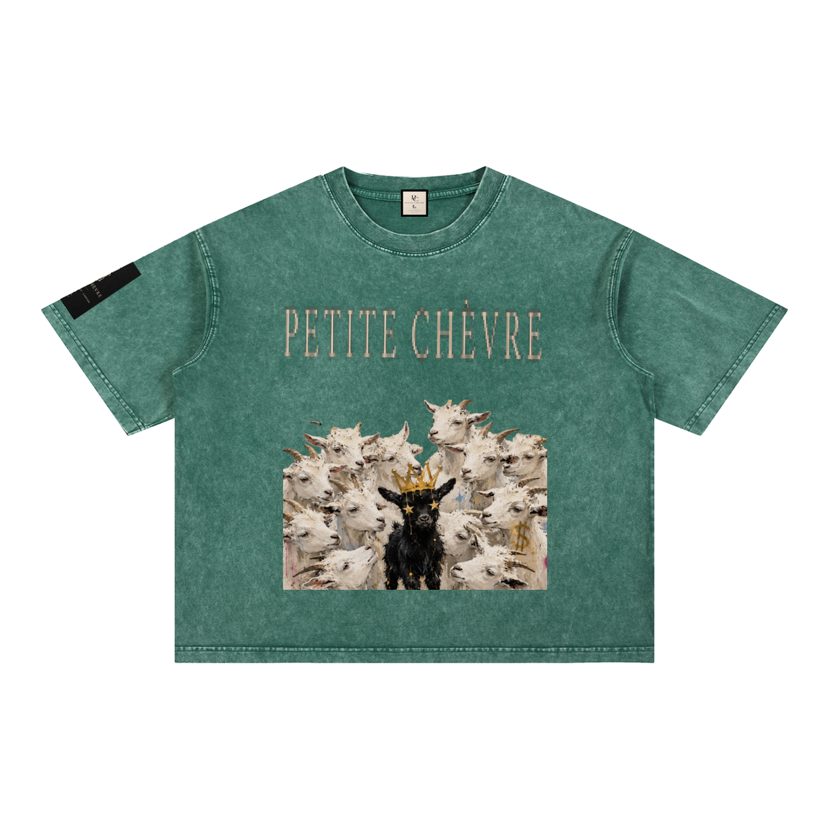 Mineral Wash Boxy Cotton T-Shirt