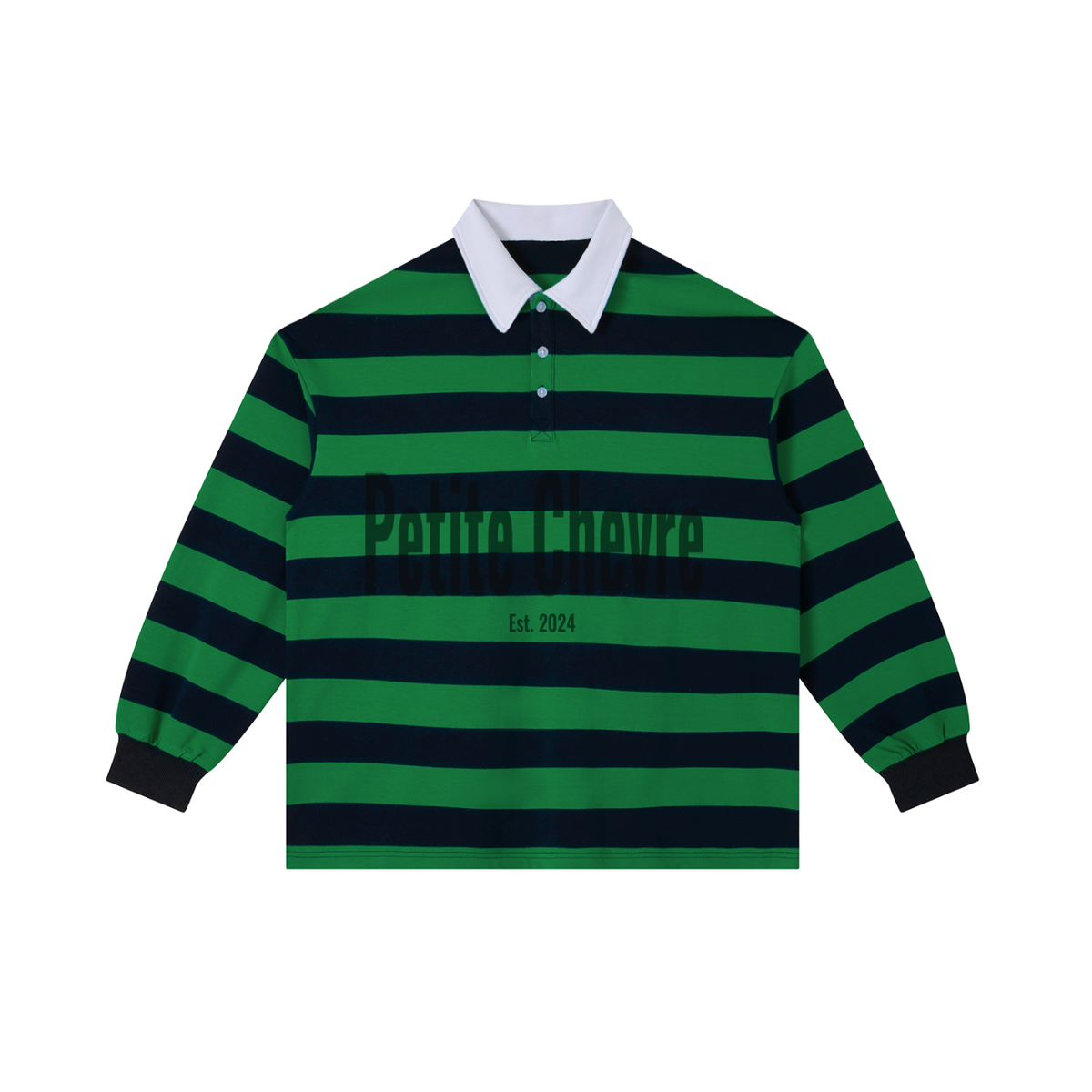Color Block Stripe Polo Shirt