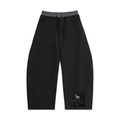 Plaid Waistband Barrel Sweatpants