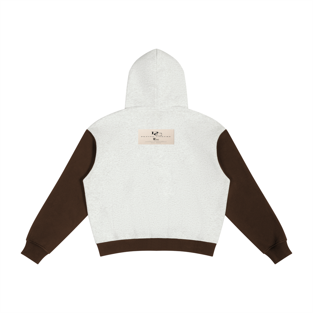 Unisex Color Block Fleece Full Zip Hoodie
