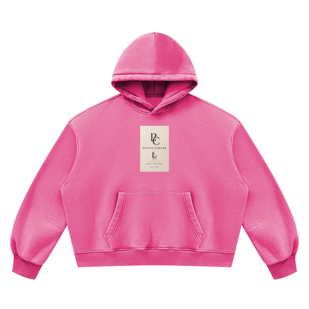 Vintage Wash Boxy Fleece Hoodie (multiple colors)