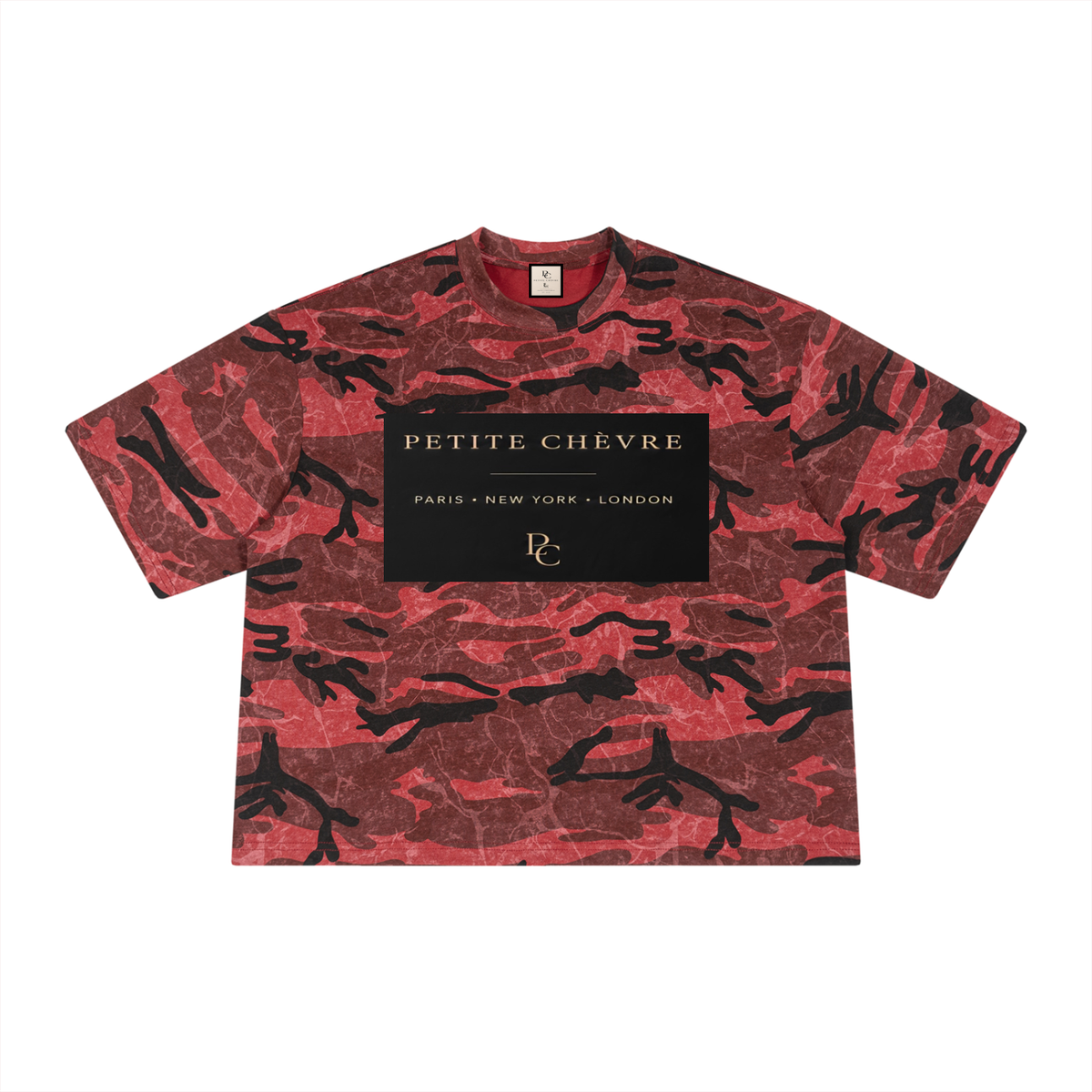 Boxy Camo Print T-Shirt (multiple colors)
