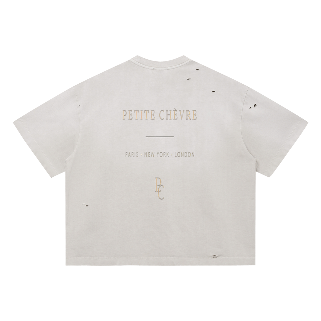 King of cups Washed Distressed Boxy Oversized T-Shirt