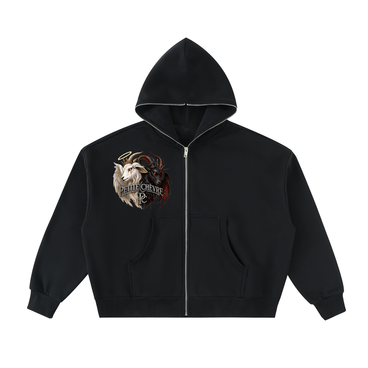 Duality Full-Zip Boxy Hoodie